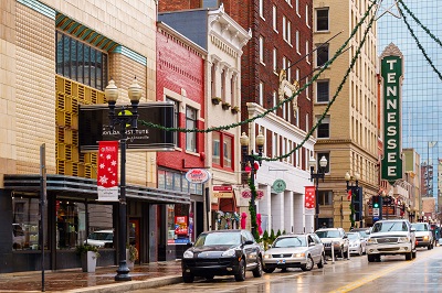 Businesses on street